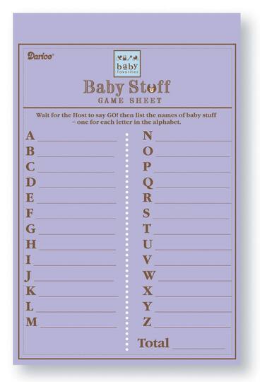 Baby Stuff Baby Shower Game Sheets Pad 50 Sheets Baby Stuff Baby Shower Game Sheets Pad 50 Sheets